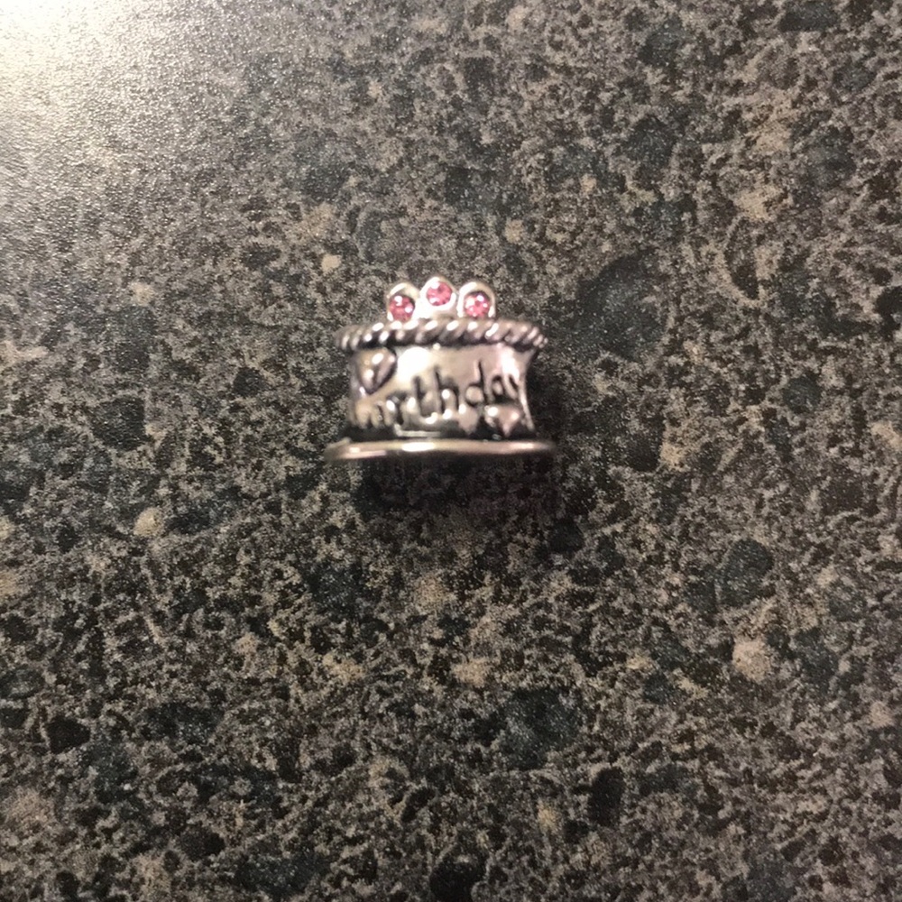 Euro Charm Birthday Cake With Pink Crystals